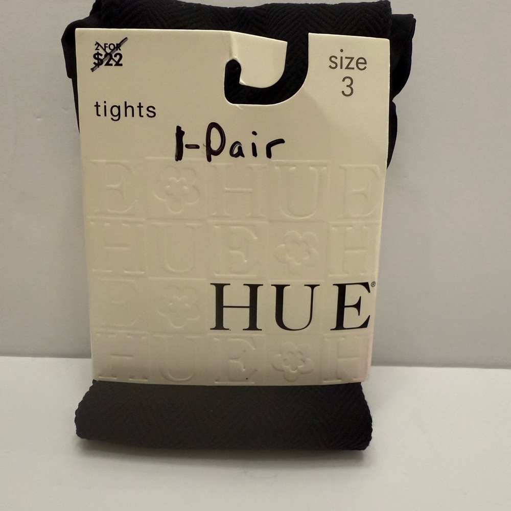 New HUE ladies tights 1 pair blk
HERRINGBONE textured size 3